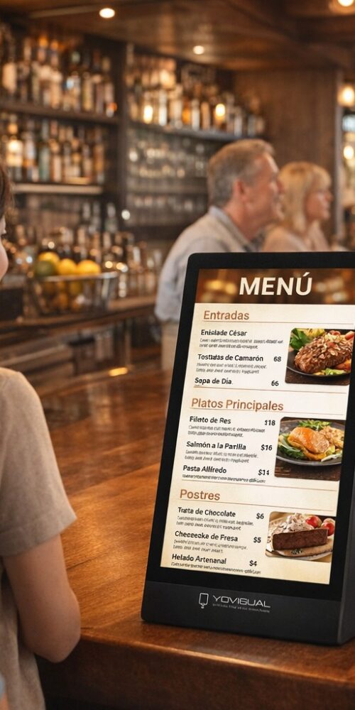 pantalla de publicitaria de sobremesa