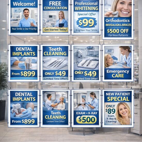 marco retroiluminado led