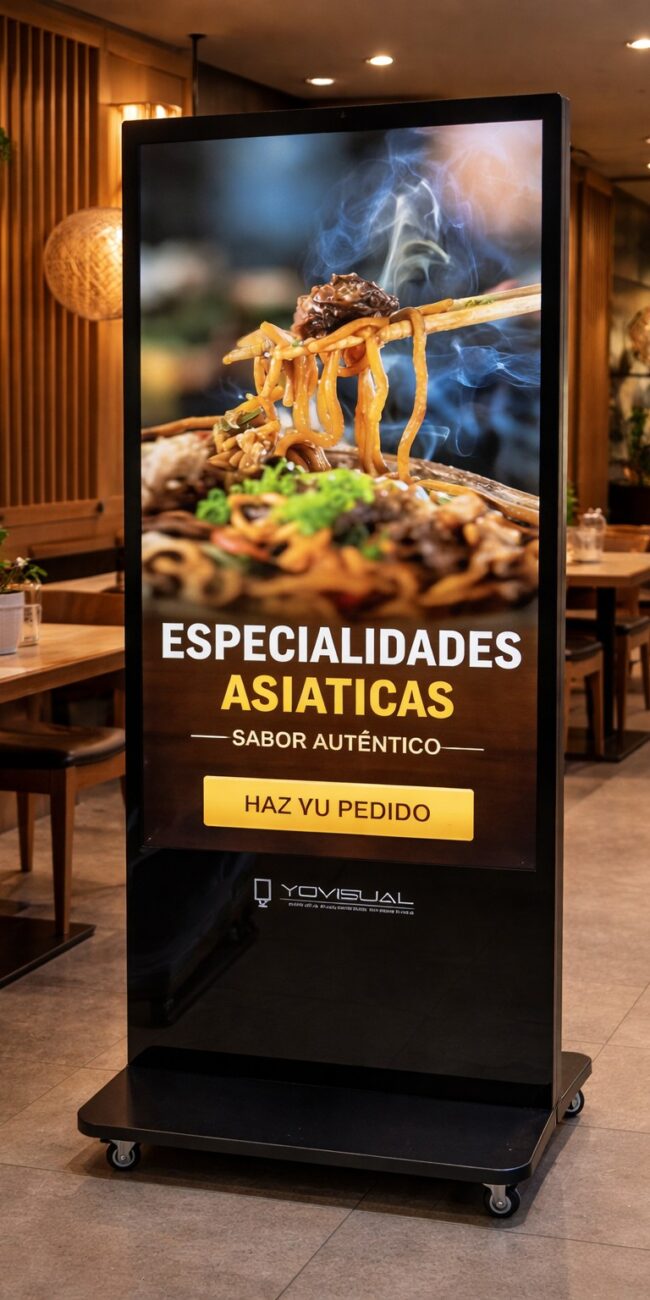 TOTEM PUBLICITARIO DE INTERIOR LCD