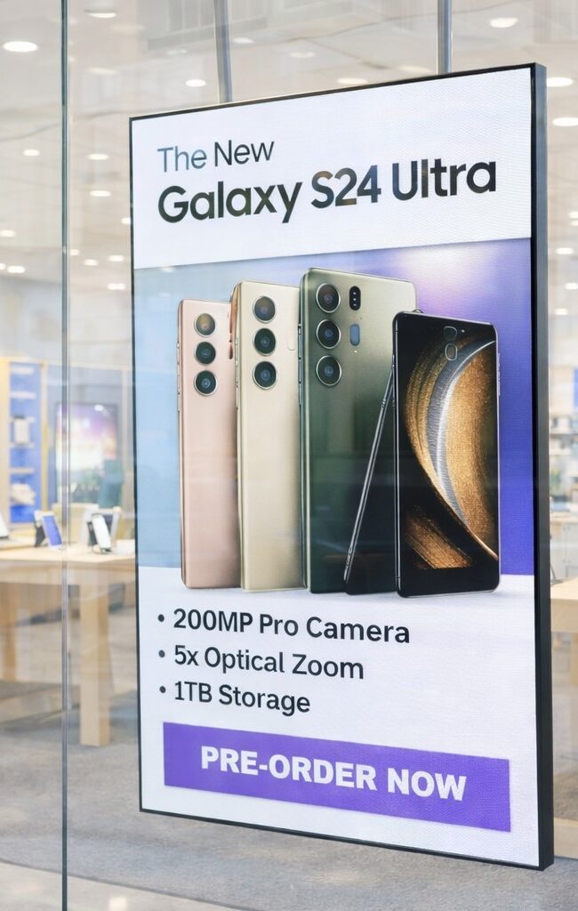 pantalla de escaparate