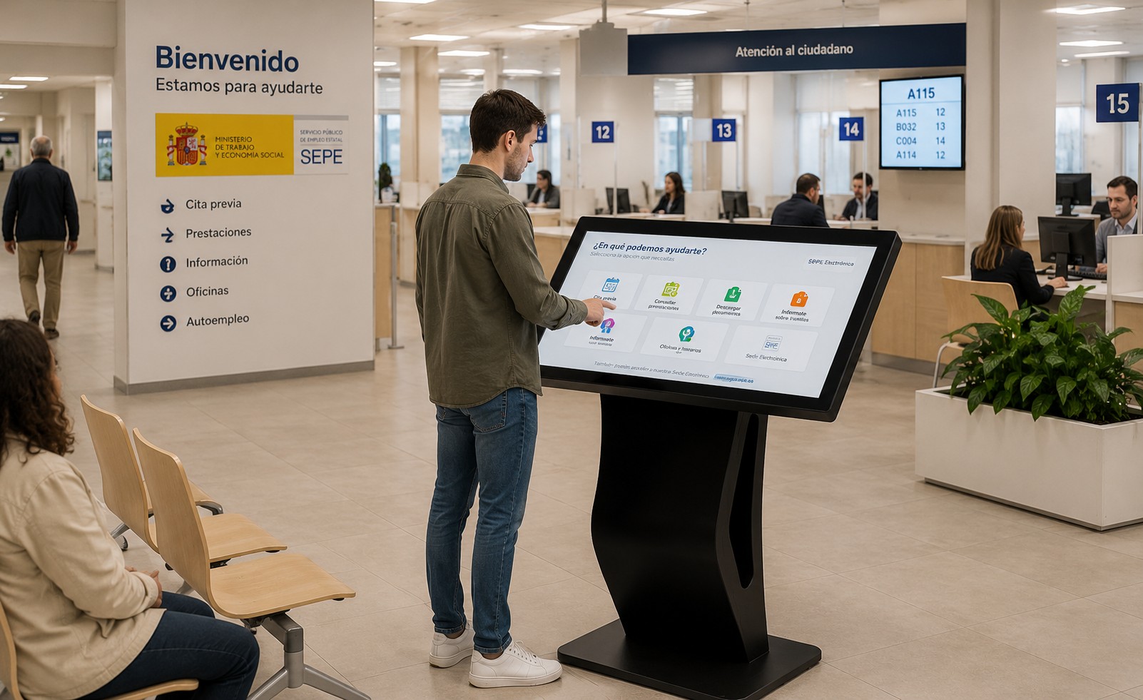 Kiosko táctil interactivo para trámites e información pública