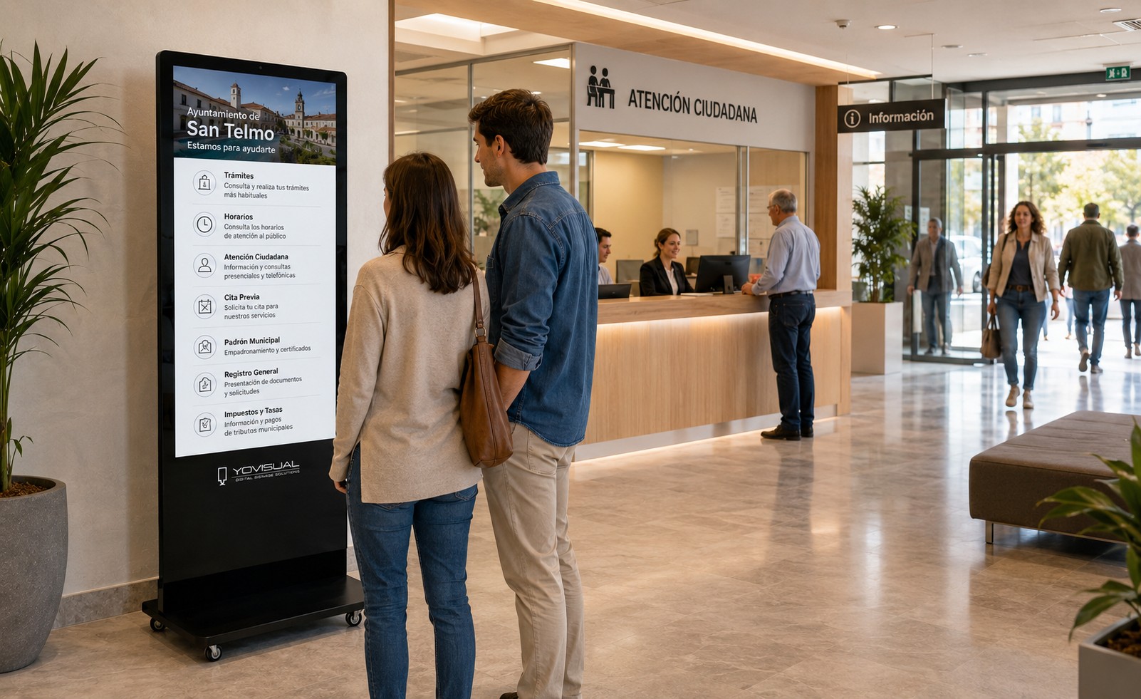 Tótem informativo digital para organismo público