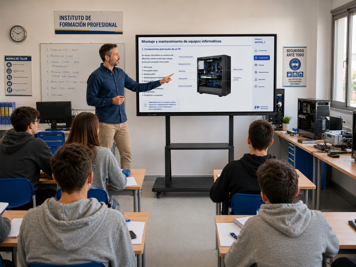 Pizarra interactiva para aulas y centros educativos