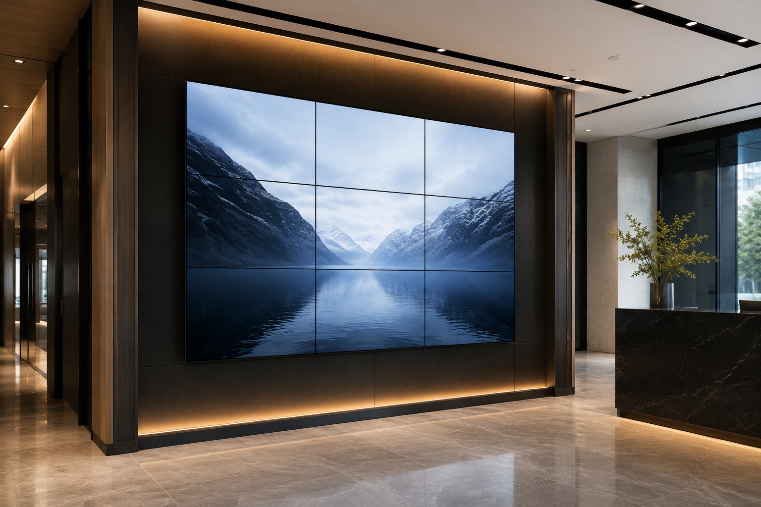 Configuración video wall LCD 3x3