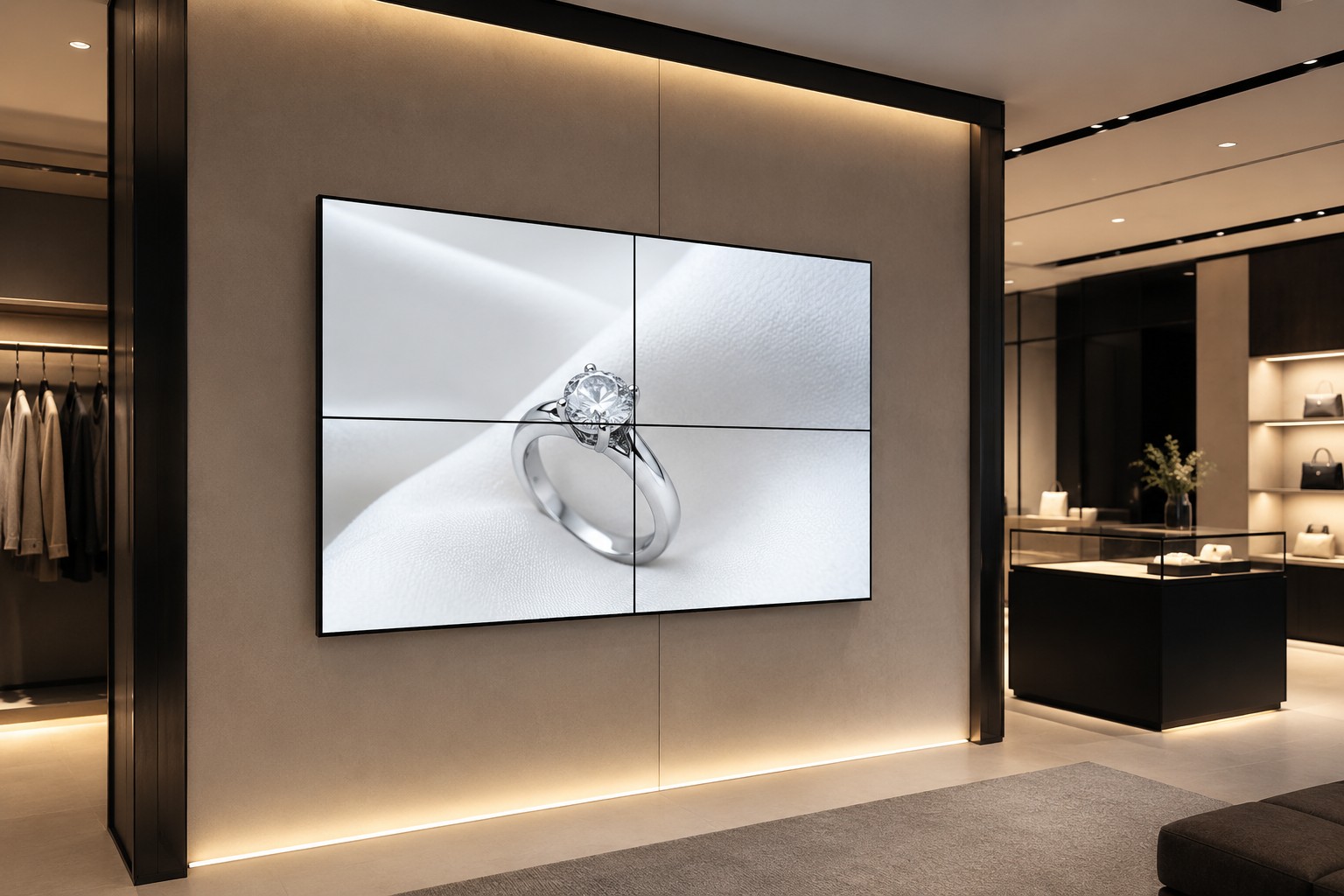 Configuración video wall LCD 2x2