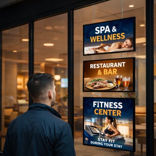 escaparate multiple colgante