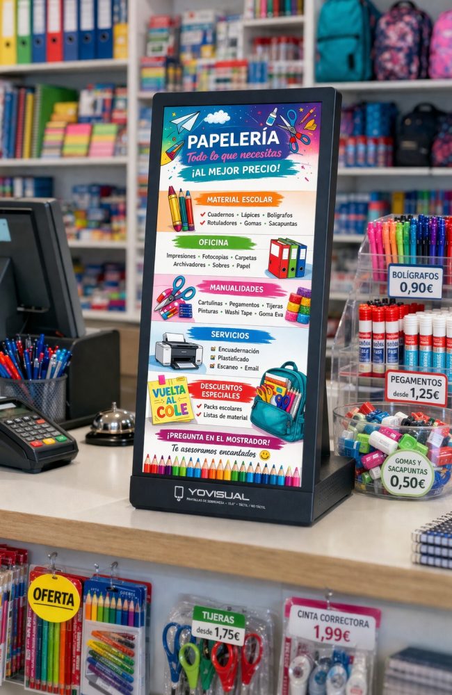 pantalla de sobremesa