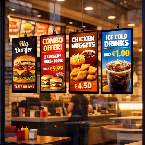 escaparate multiple colgante