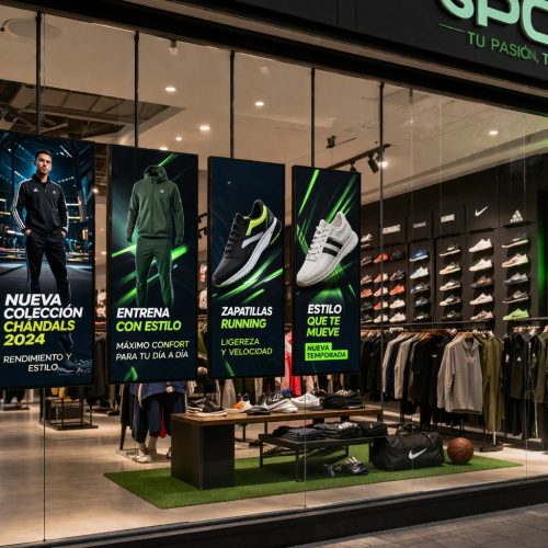 escaparate multiple colgante