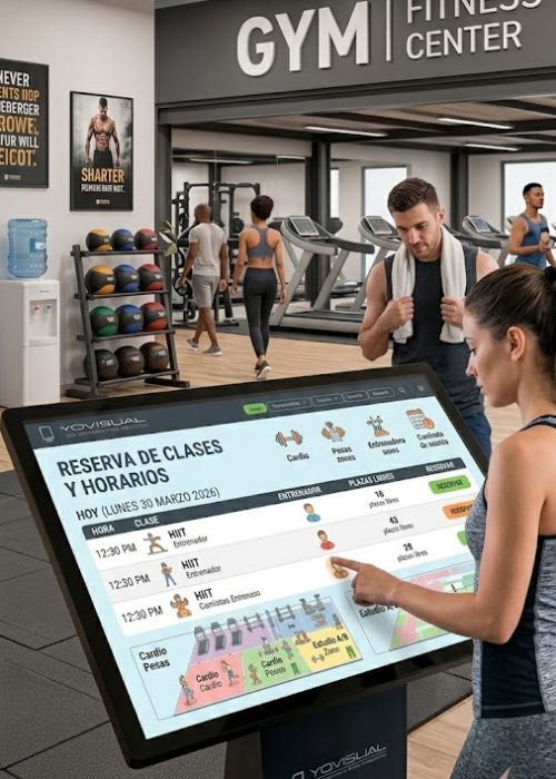 pantalla kiosk lcd de interior